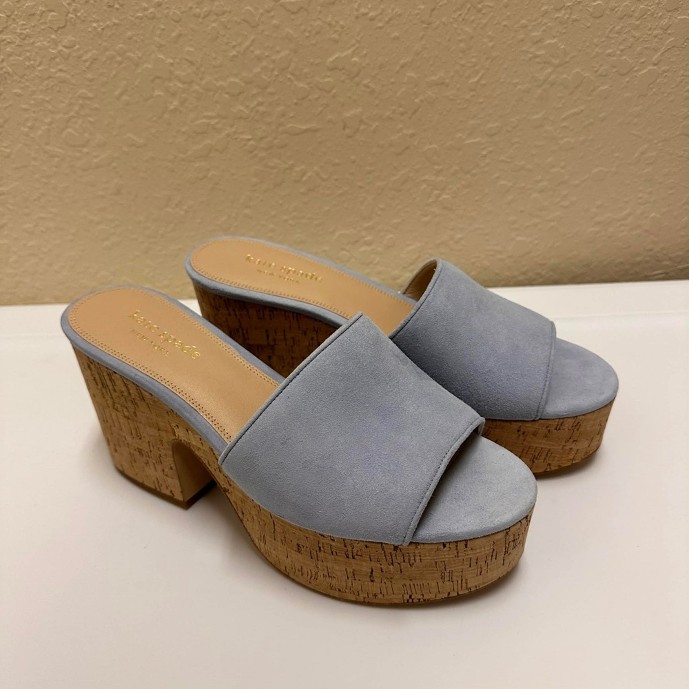 KATE SPADE NEW YORK Ibiza Slip-On Platform Wedge Sandals Size 10 – Excellent